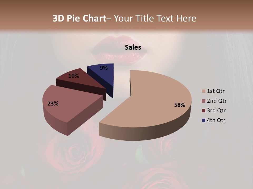 Lipstick Gothic Vamp PowerPoint Template