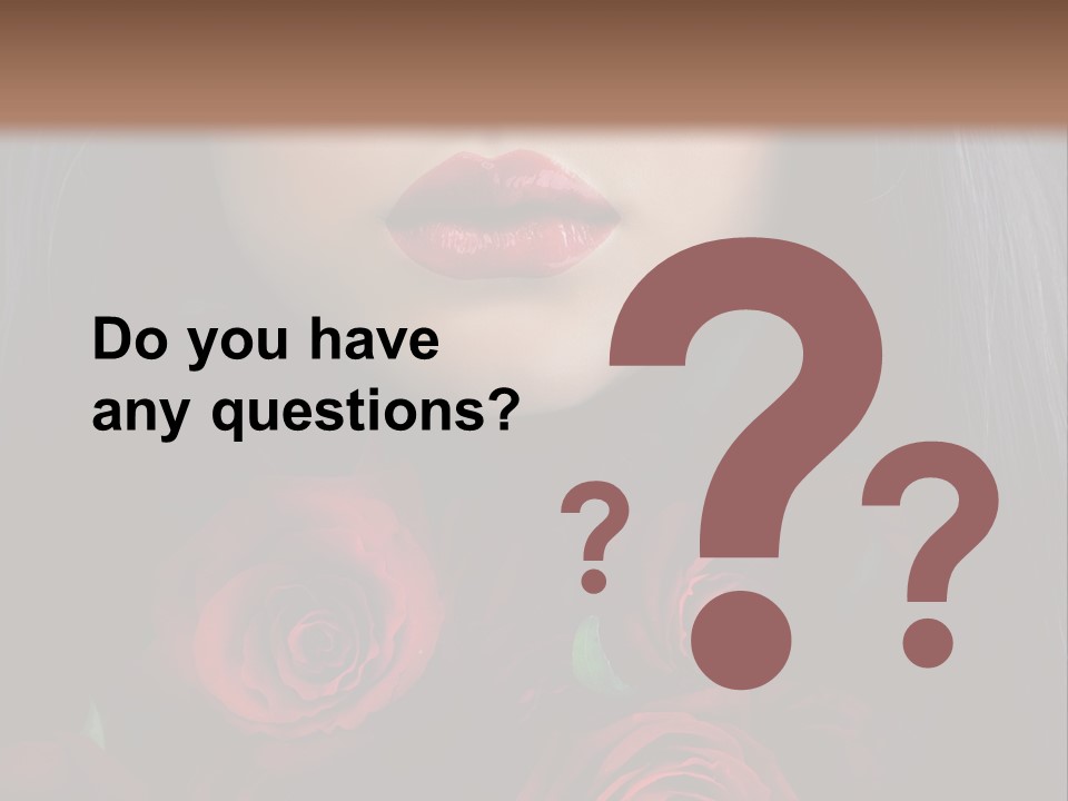Lipstick Gothic Vamp PowerPoint Template