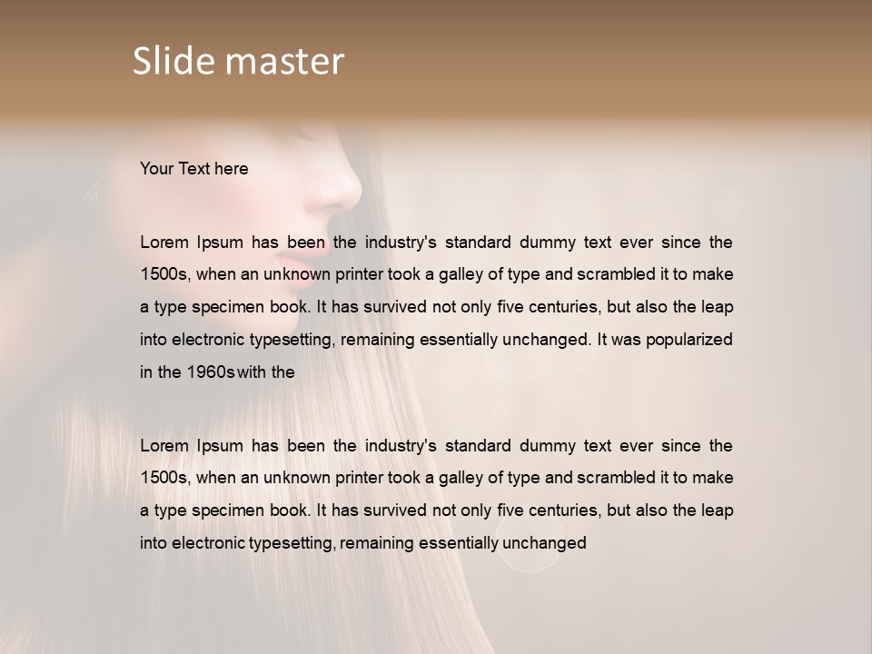 Glamour Woman Girl PowerPoint Template