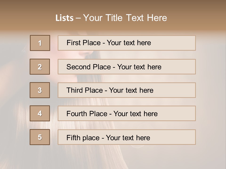 Glamour Woman Girl PowerPoint Template