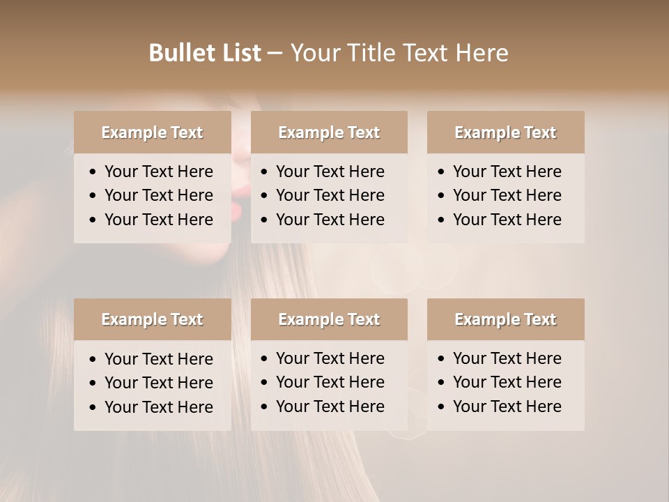 Glamour Woman Girl PowerPoint Template