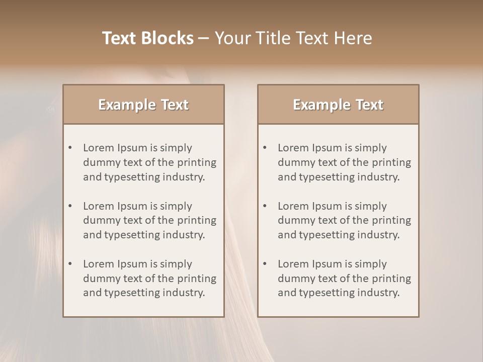 Glamour Woman Girl PowerPoint Template