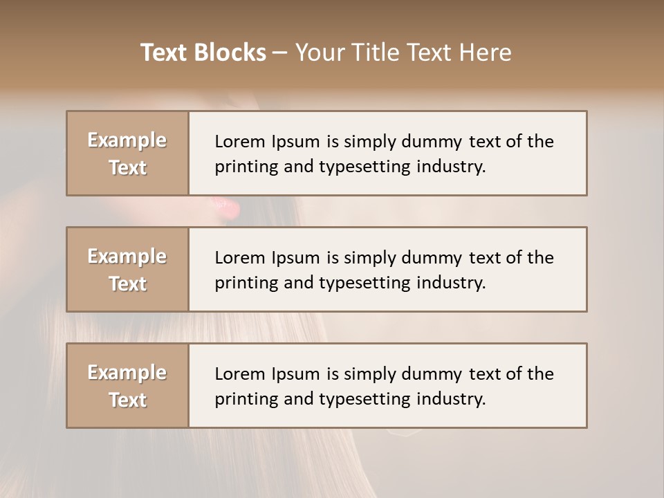 Glamour Woman Girl PowerPoint Template