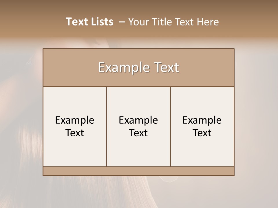 Glamour Woman Girl PowerPoint Template