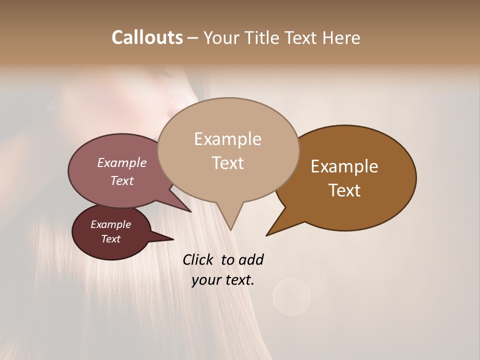 Glamour Woman Girl PowerPoint Template