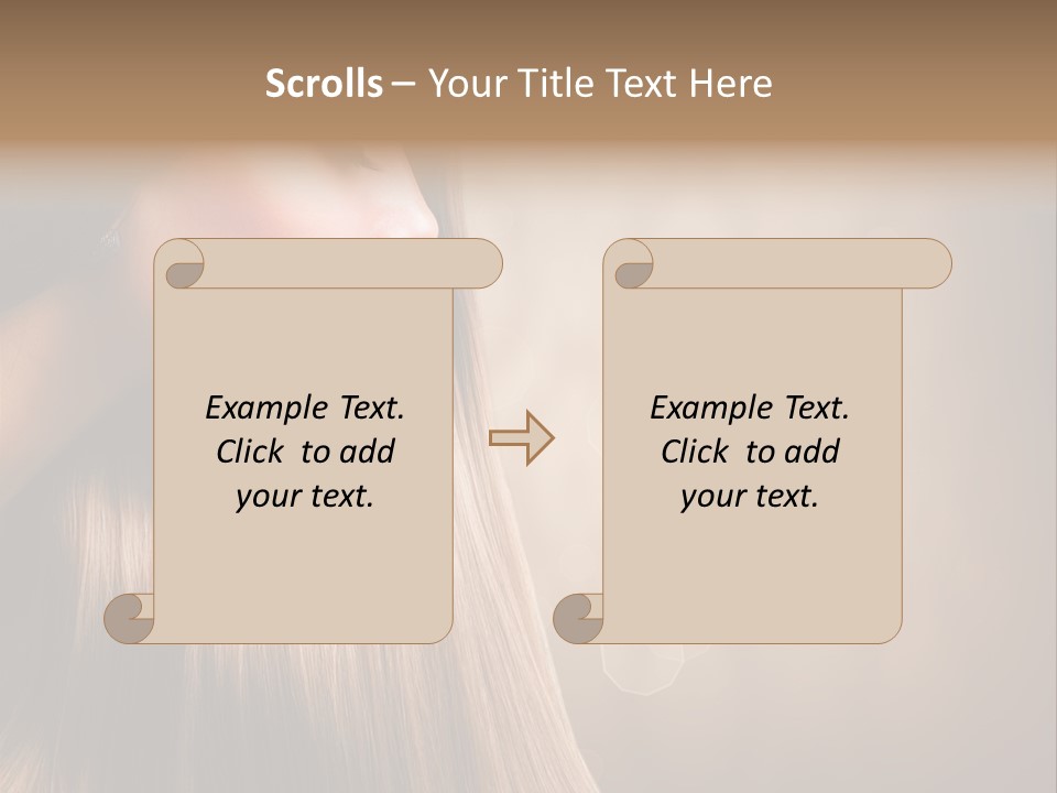 Glamour Woman Girl PowerPoint Template