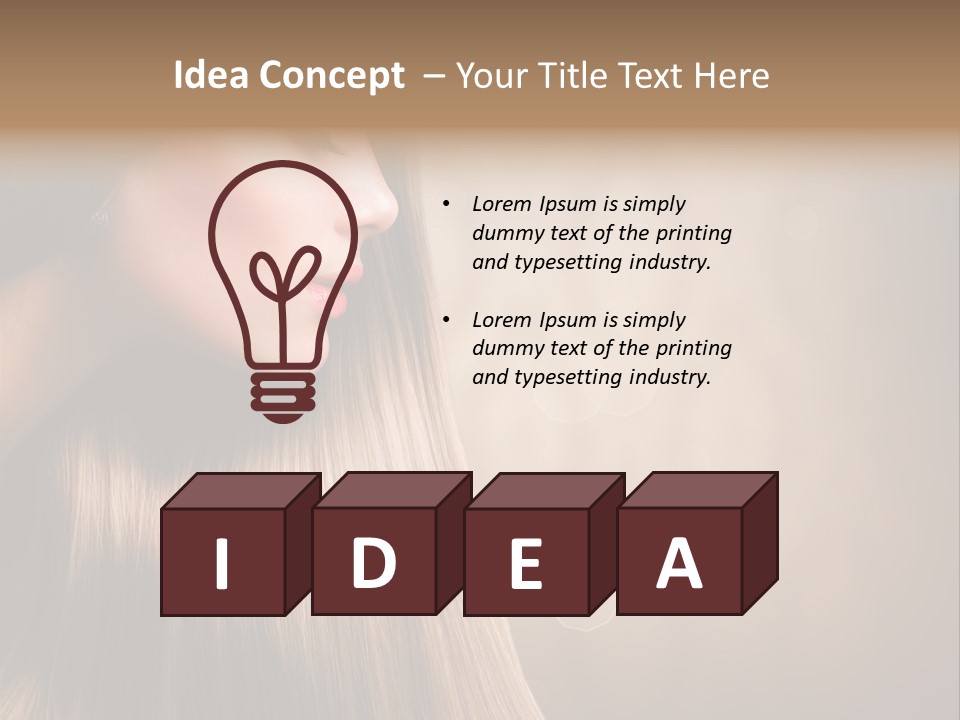 Glamour Woman Girl PowerPoint Template