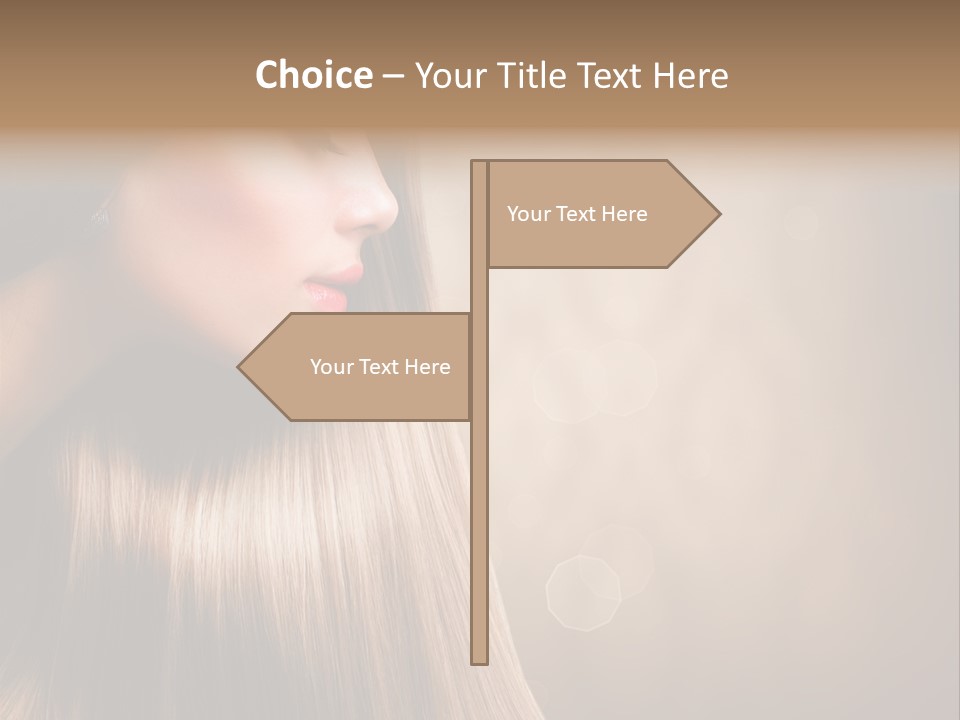 Glamour Woman Girl PowerPoint Template