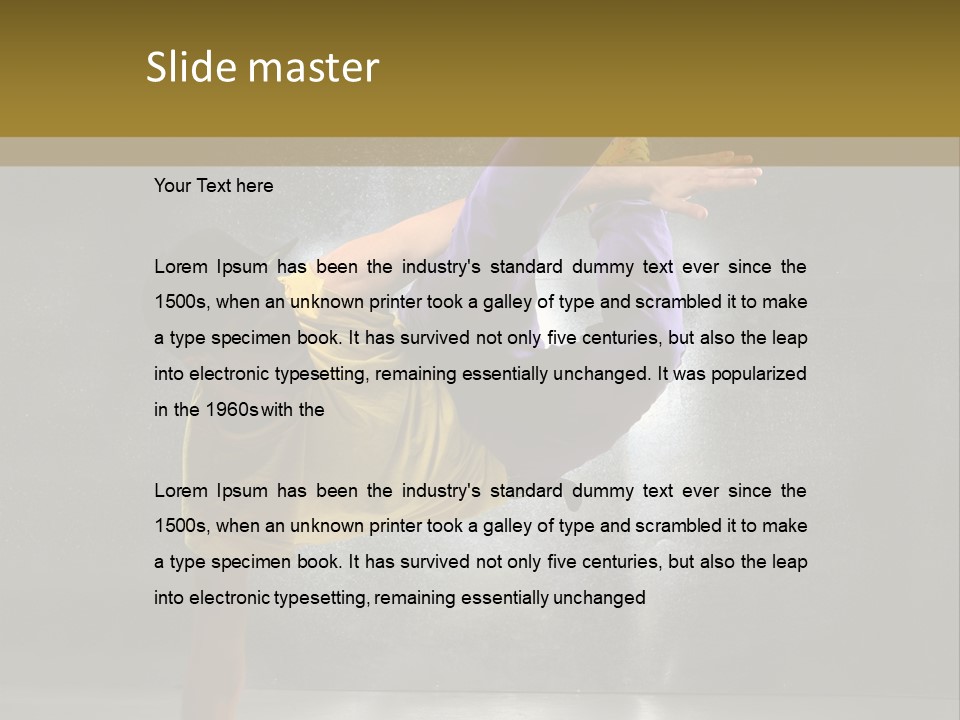 Sporty Man Cool PowerPoint Template