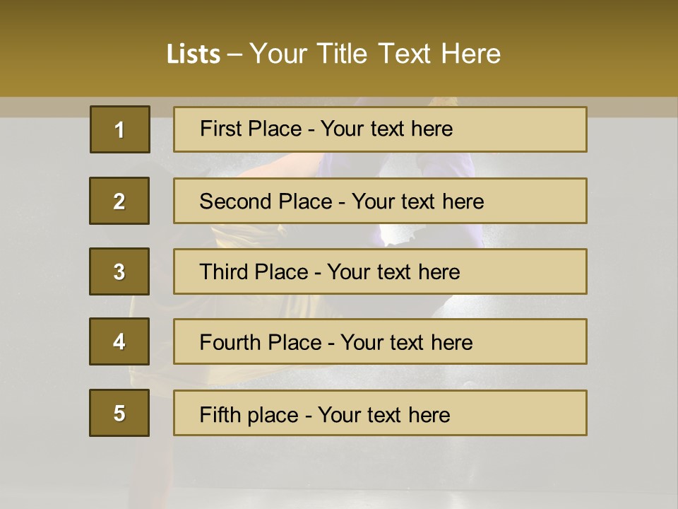 Sporty Man Cool PowerPoint Template