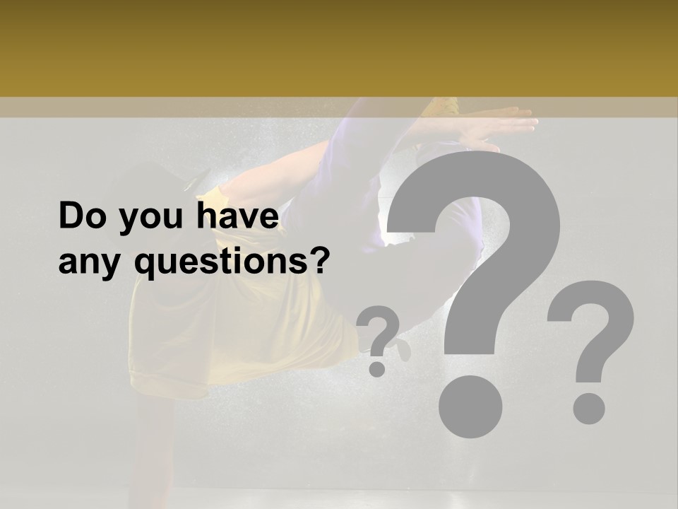 Sporty Man Cool PowerPoint Template