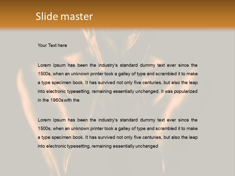 Slim Woman Erotic PowerPoint Template