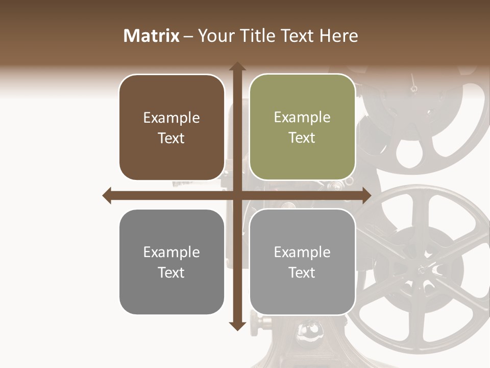 Cinema Light Scratches PowerPoint Template