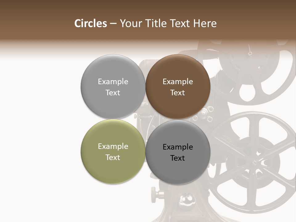 Cinema Light Scratches PowerPoint Template