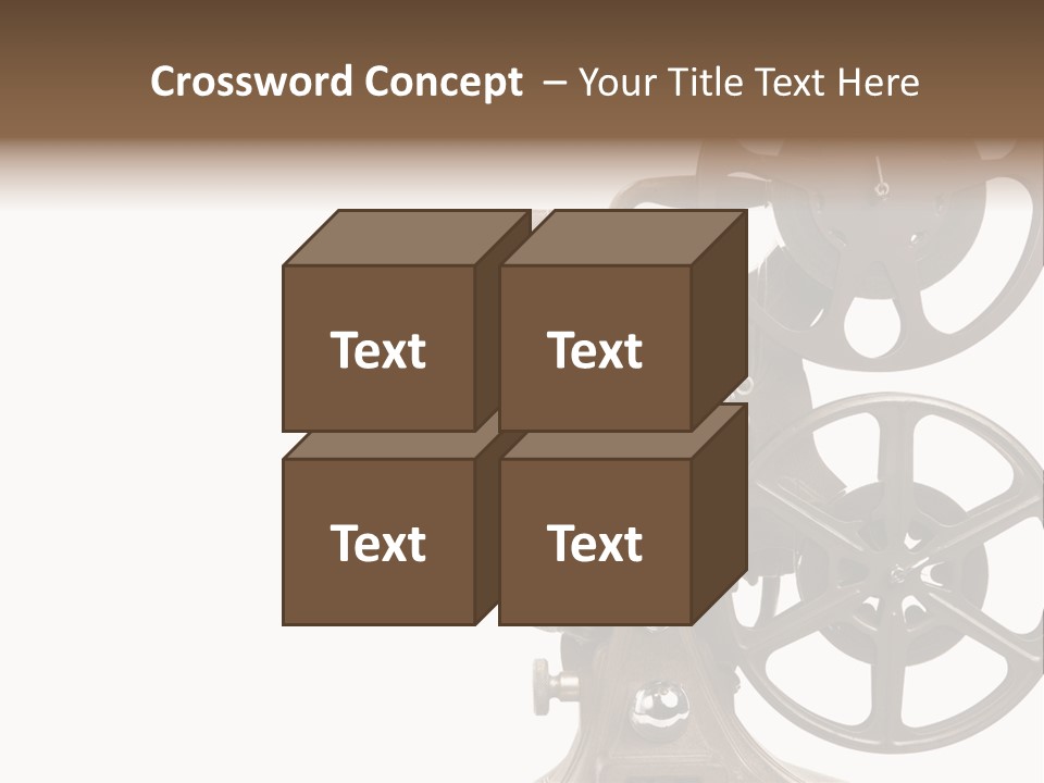Cinema Light Scratches PowerPoint Template