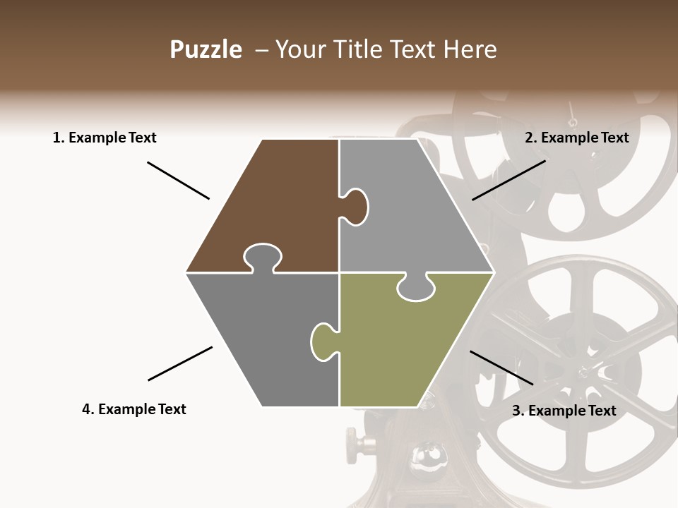 Cinema Light Scratches PowerPoint Template