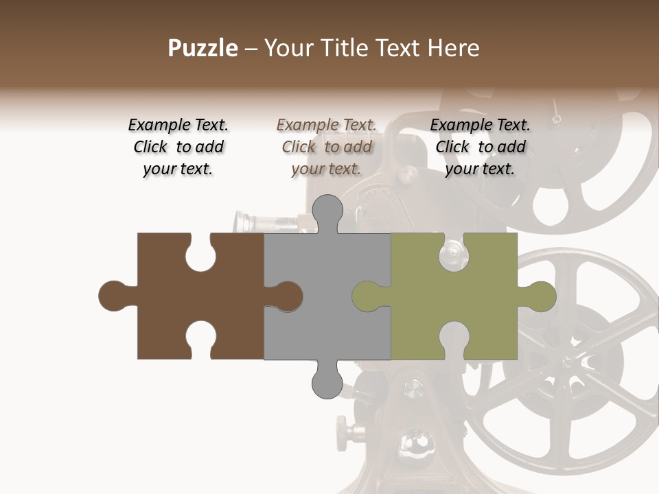 Cinema Light Scratches PowerPoint Template