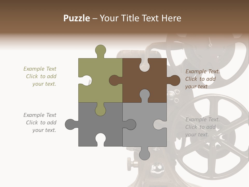 Cinema Light Scratches PowerPoint Template