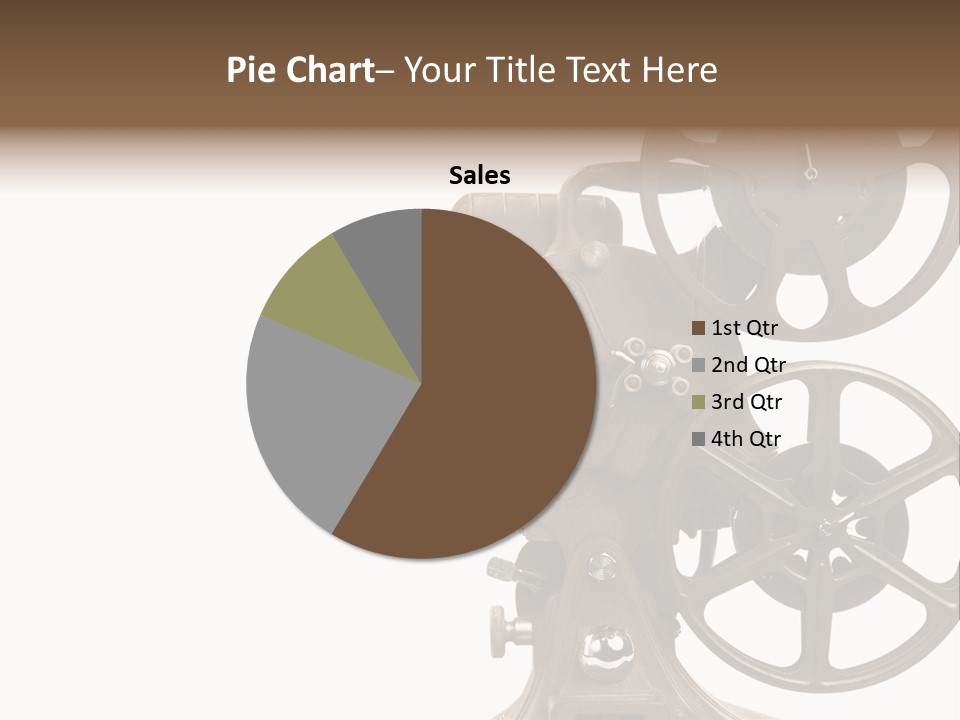 Cinema Light Scratches PowerPoint Template