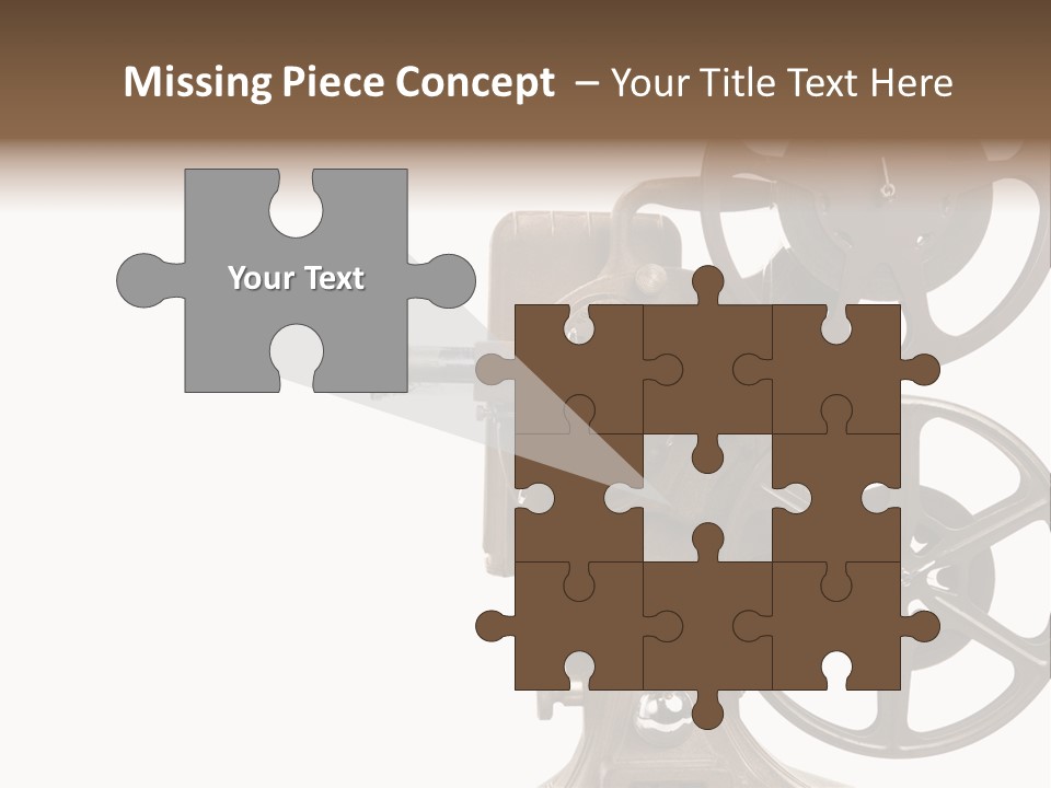 Cinema Light Scratches PowerPoint Template