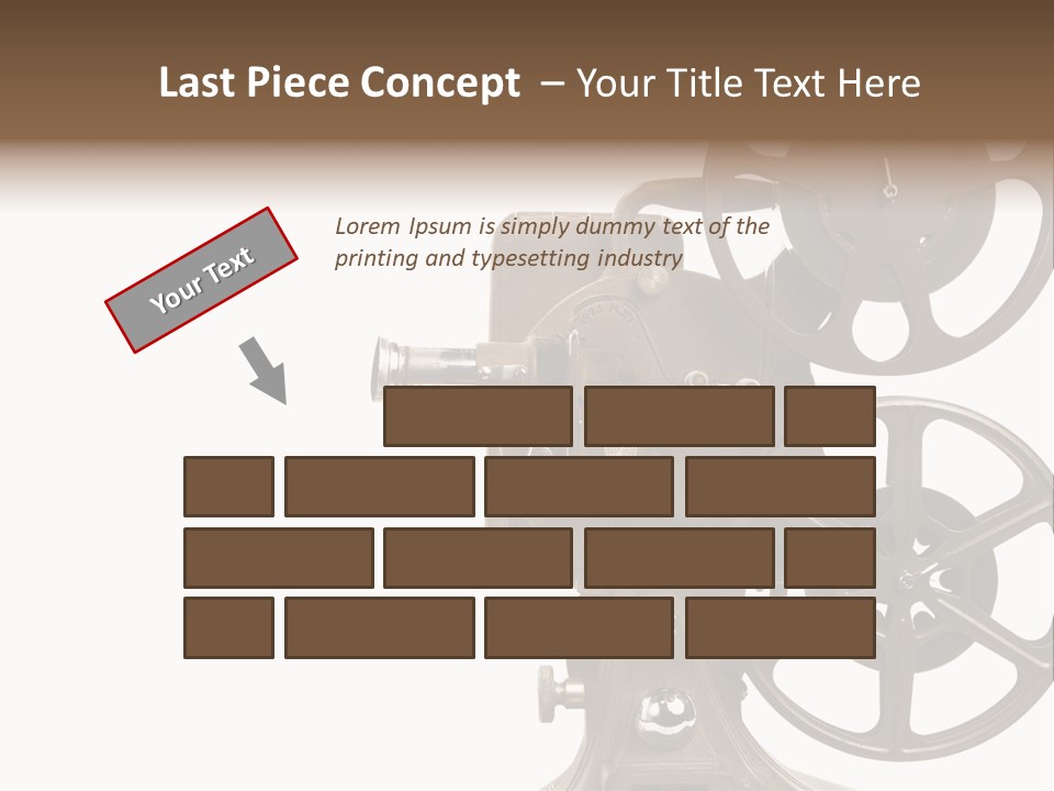 Cinema Light Scratches PowerPoint Template