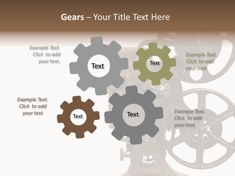 Cinema Light Scratches PowerPoint Template