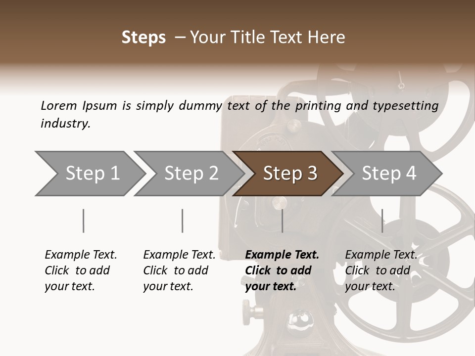Cinema Light Scratches PowerPoint Template