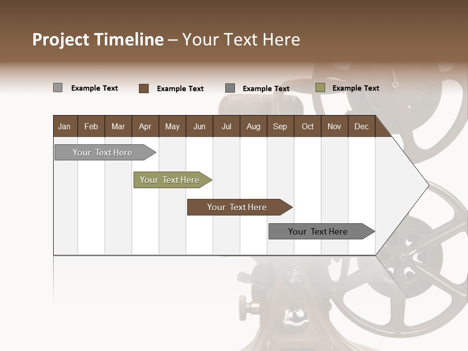 Cinema Light Scratches PowerPoint Template