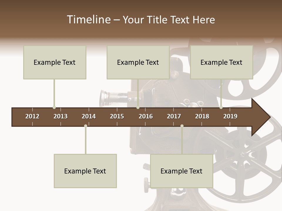 Cinema Light Scratches PowerPoint Template