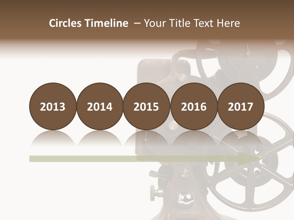 Cinema Light Scratches PowerPoint Template