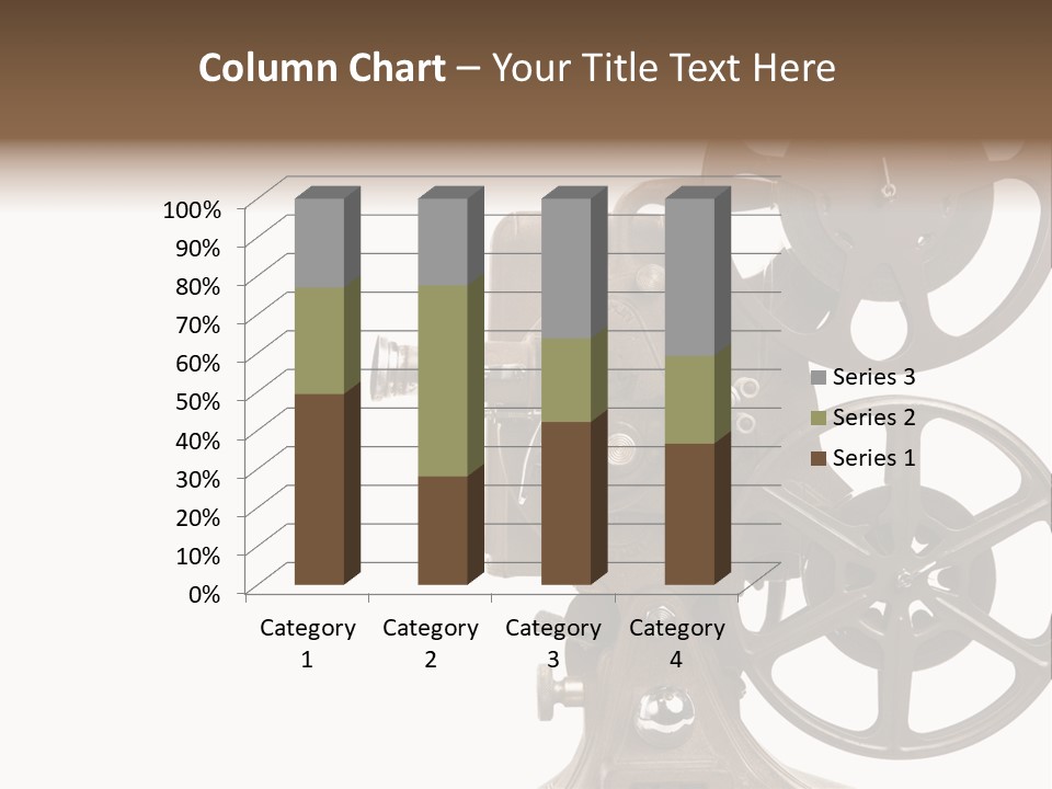 Cinema Light Scratches PowerPoint Template