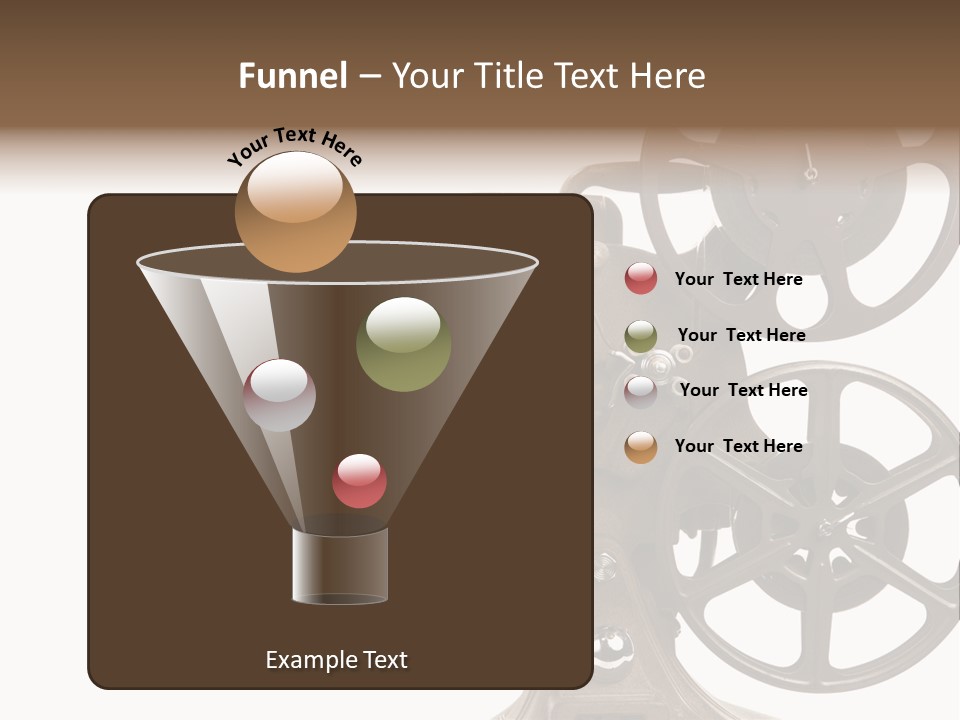 Cinema Light Scratches PowerPoint Template