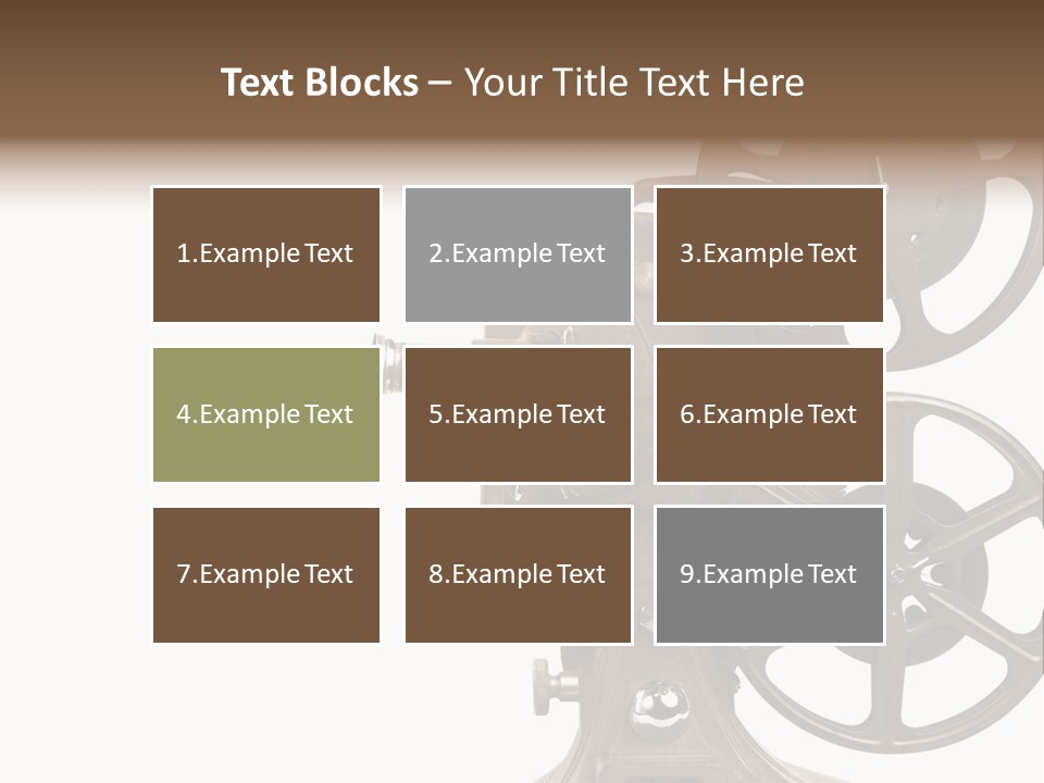Cinema Light Scratches PowerPoint Template