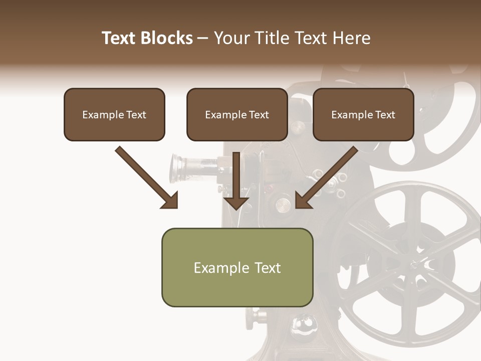 Cinema Light Scratches PowerPoint Template