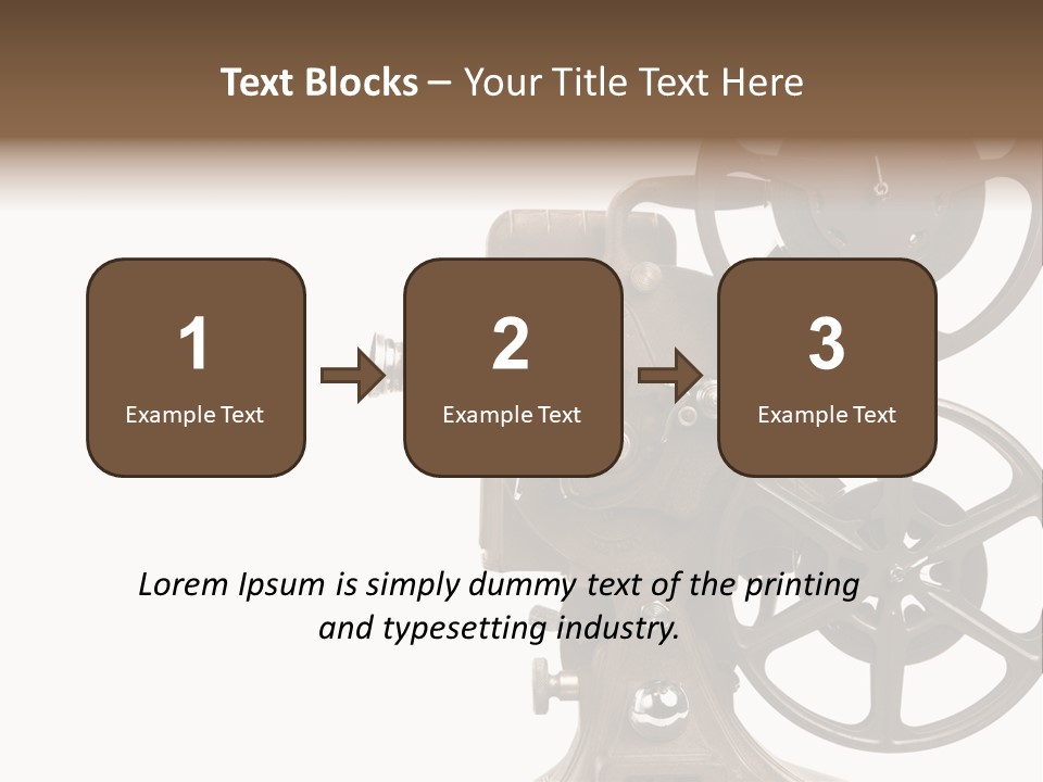 Cinema Light Scratches PowerPoint Template