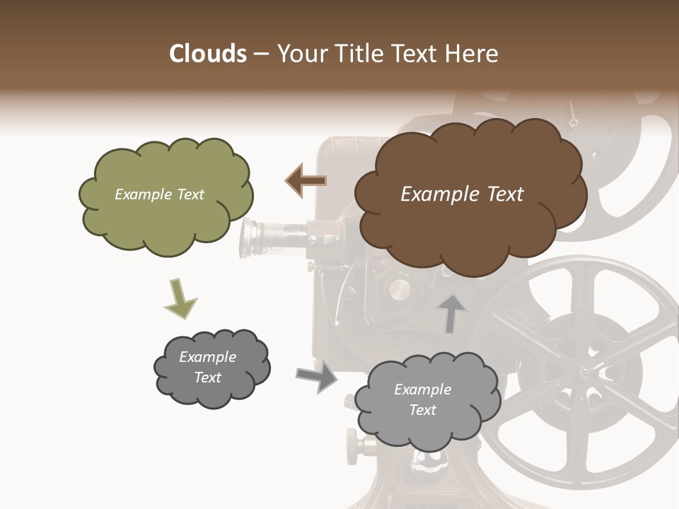 Cinema Light Scratches PowerPoint Template