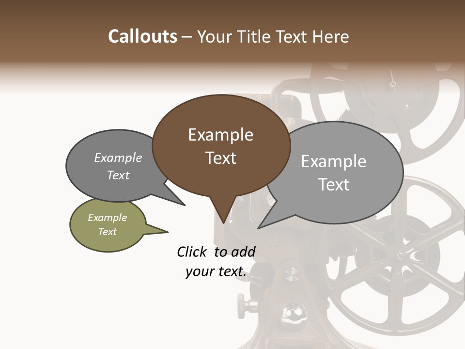 Cinema Light Scratches PowerPoint Template