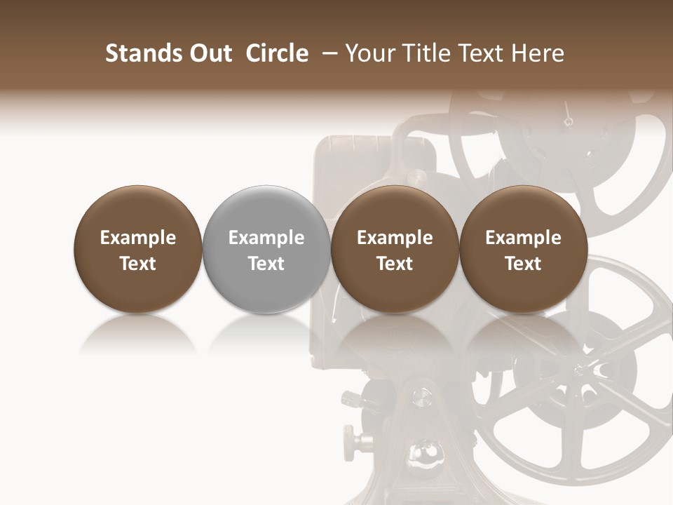 Cinema Light Scratches PowerPoint Template