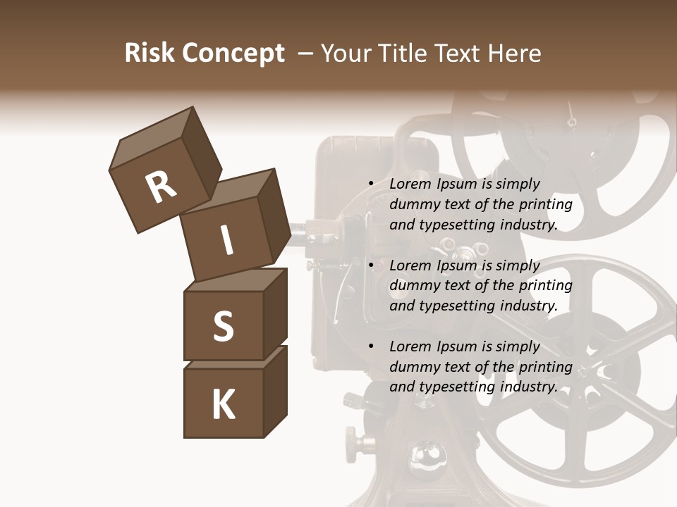 Cinema Light Scratches PowerPoint Template