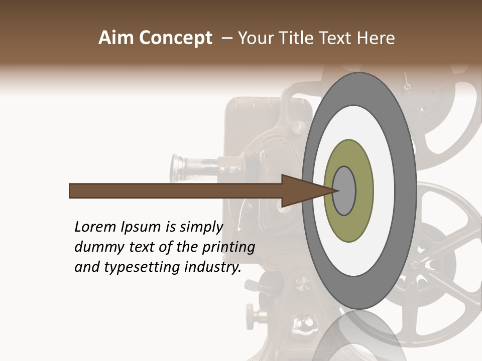 Cinema Light Scratches PowerPoint Template