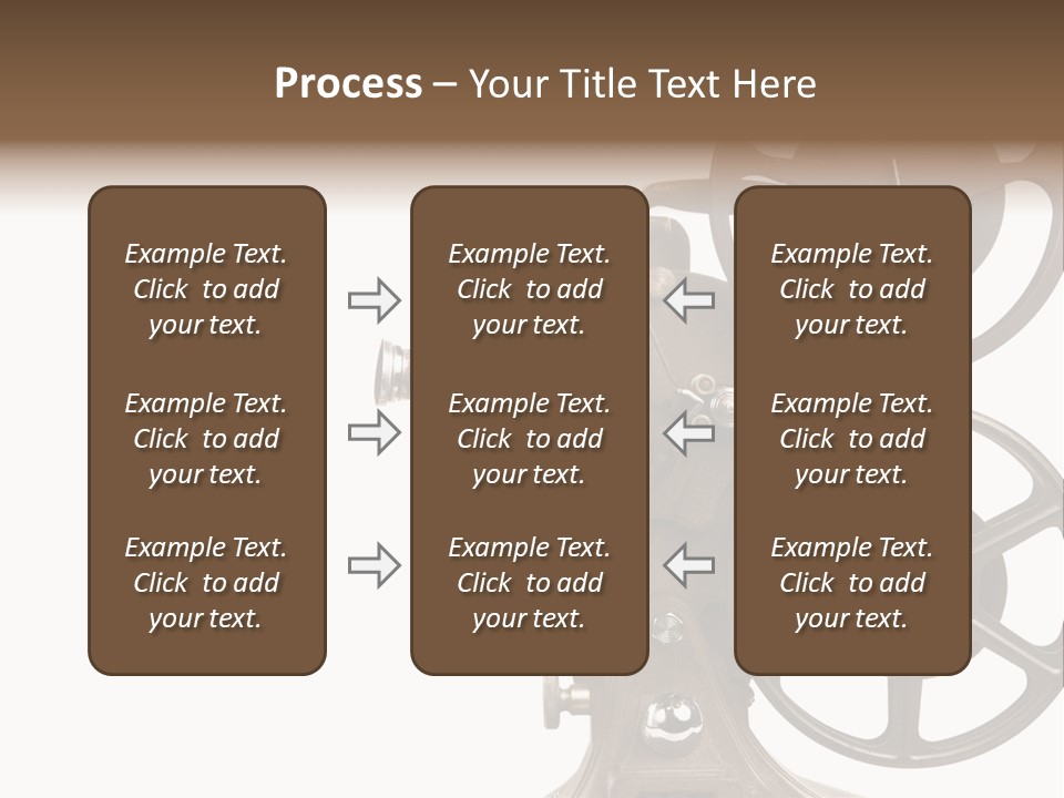 Cinema Light Scratches PowerPoint Template