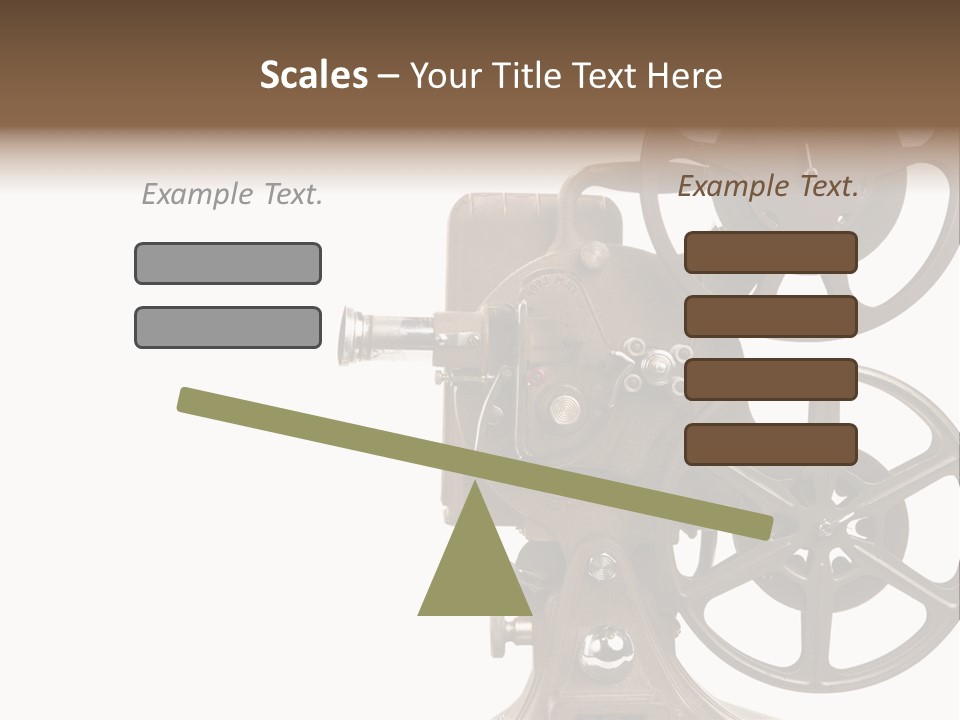 Cinema Light Scratches PowerPoint Template