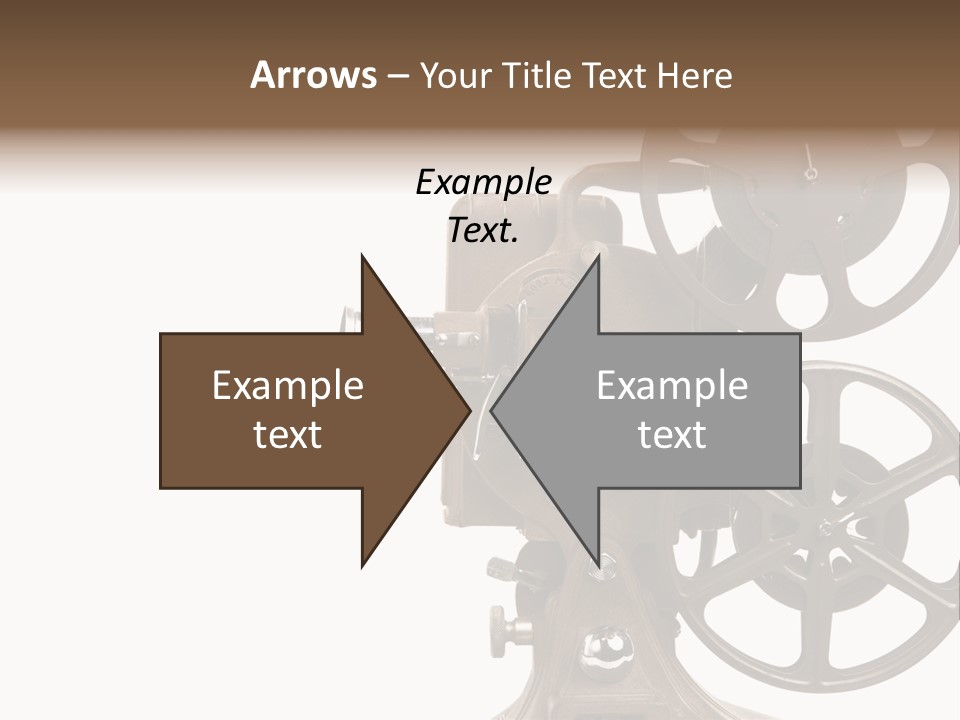 Cinema Light Scratches PowerPoint Template