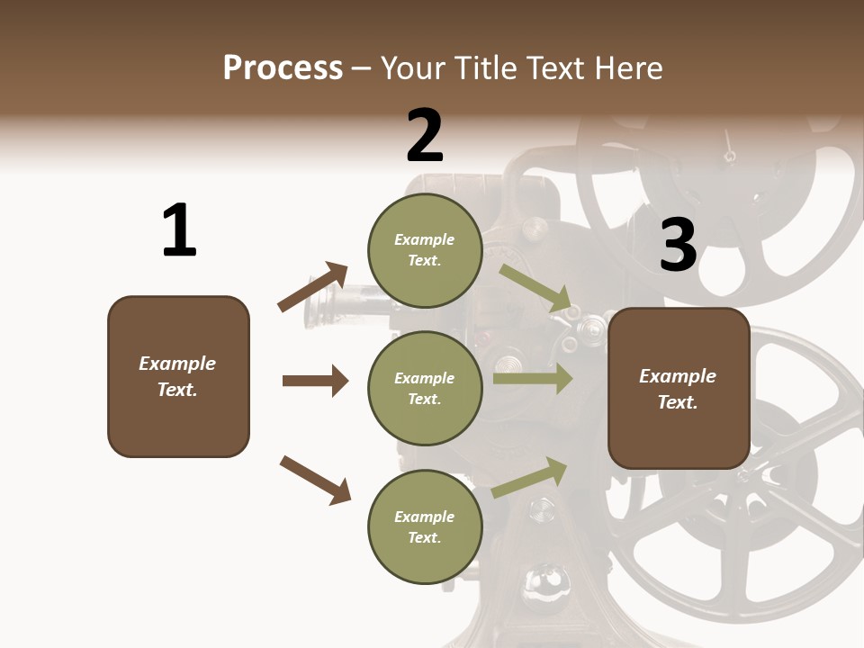 Cinema Light Scratches PowerPoint Template