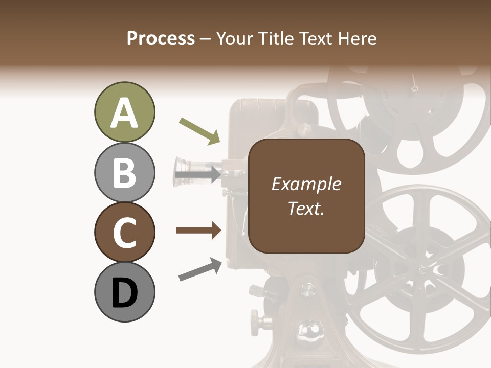Cinema Light Scratches PowerPoint Template