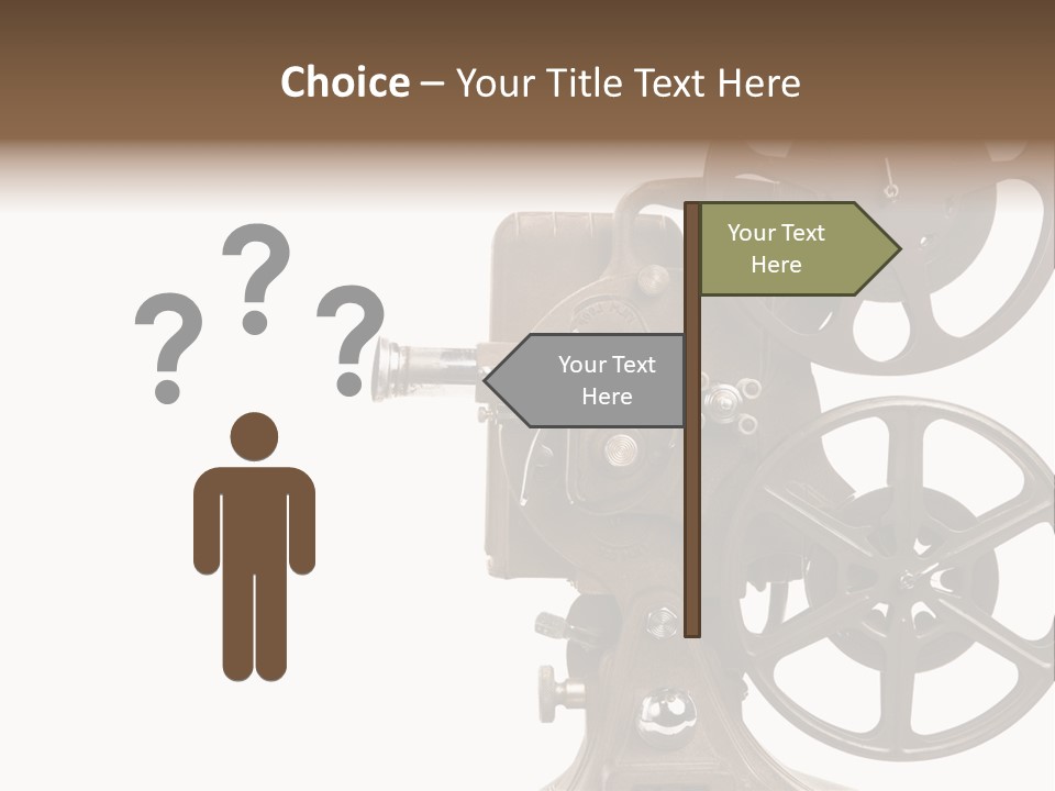 Cinema Light Scratches PowerPoint Template