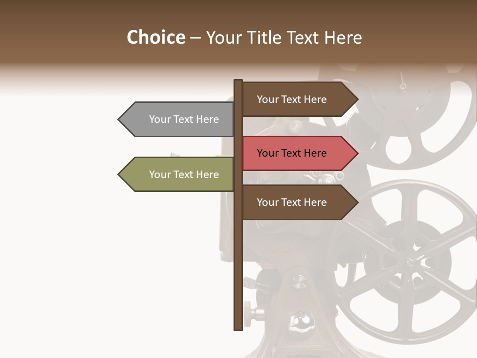 Cinema Light Scratches PowerPoint Template