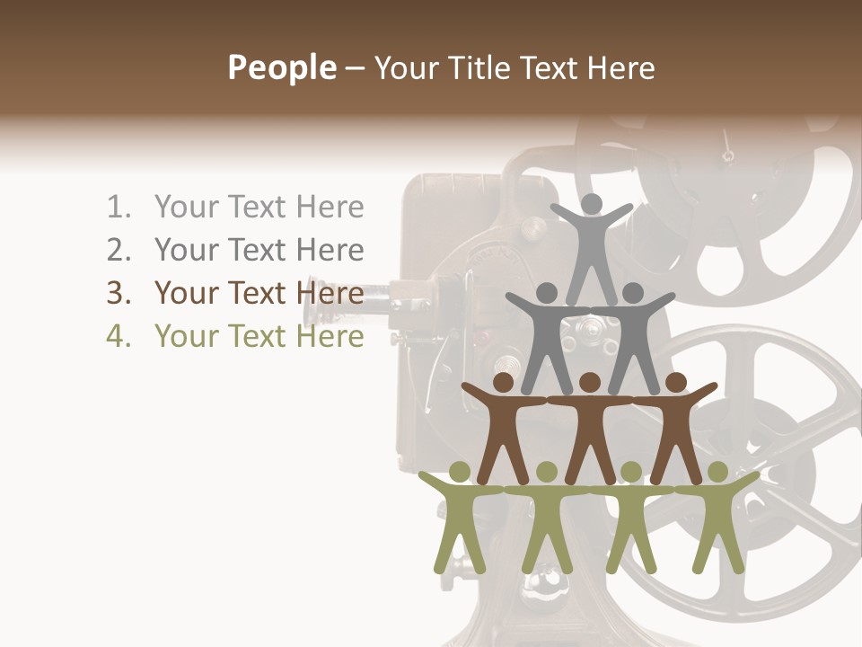 Cinema Light Scratches PowerPoint Template