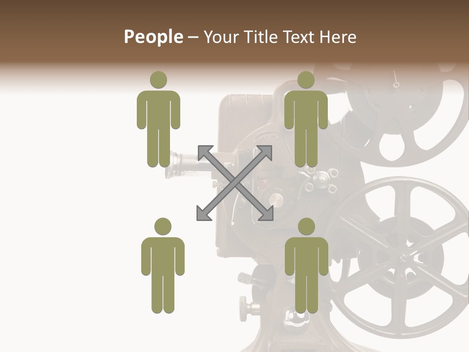 Cinema Light Scratches PowerPoint Template