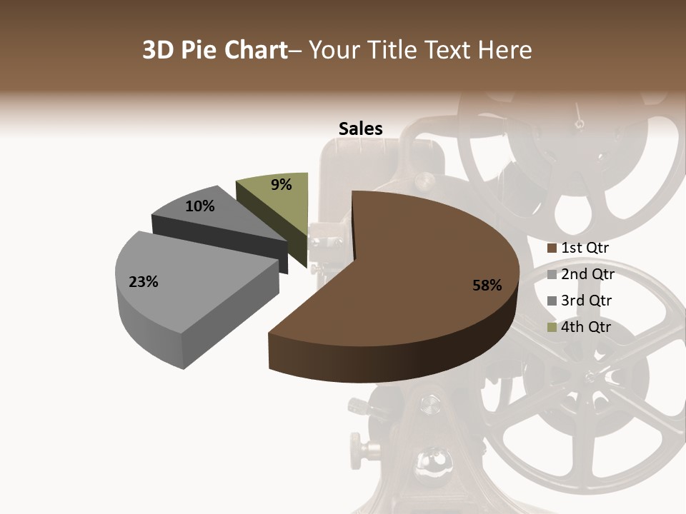 Cinema Light Scratches PowerPoint Template